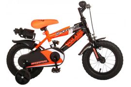VOLARE - Dětské kolo pro chlapce Sportivo Neon Orange Black 12 " - složený na 95%