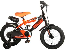 VOLARE - Dětské kolo pro chlapce Sportivo Neon Orange Black 14 " - složený na 95%