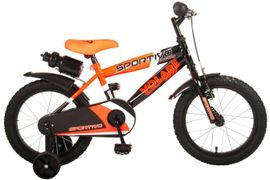 VOLARE - Dětské kolo pro chlapce Sportivo Neon Orange Black 16 " - složený na 95%
