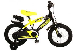 VOLARE - Dětské kolo pro chlapce Sportivo Neon Yellow Black 14 " - složený na 95%