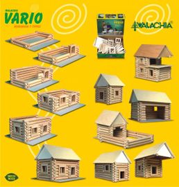 WALACHIA - Dřevěná stavebnice VARIO 72 dílů