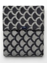 WOMAR - Dětská bavlněná deka se vzorem 75x100 šedo-grafitová