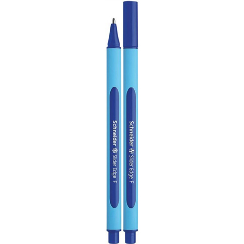 SCHNEIDER - Kuličkové pero, 0,3 mm, s uzávěrem, "Slider Edge F", modré