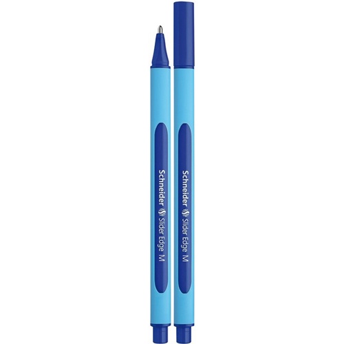 SCHNEIDER - Kuličkové pero, 0,5 mm, s uzávěrem, Schneider"Slider Edge M", modré