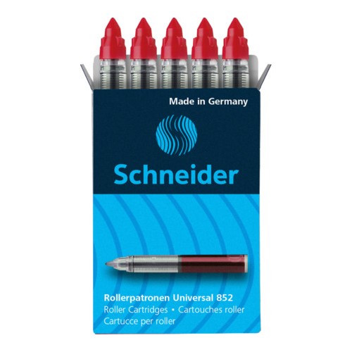 SCHNEIDER - Náplň pro rolleryCartridge 852 0,6 mm / 5 ks - červená