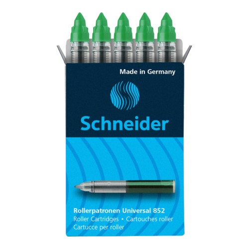SCHNEIDER - Náplň pro rolleryCartridge 852 0,6 mm / 5 ks - zelená