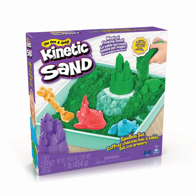 SPIN MASTER - Kinetic sand krabice tekutého písku s podložkou zelená