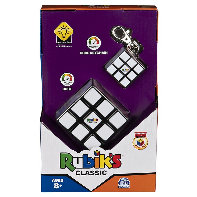 SPIN MASTER - Rubikova Kostka Sada Klasik 3X3 + Přívěsek