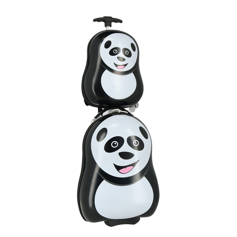 SPIRIT - Cestovní dětský kufr na kolečkách + batoh (2v1) PANDA