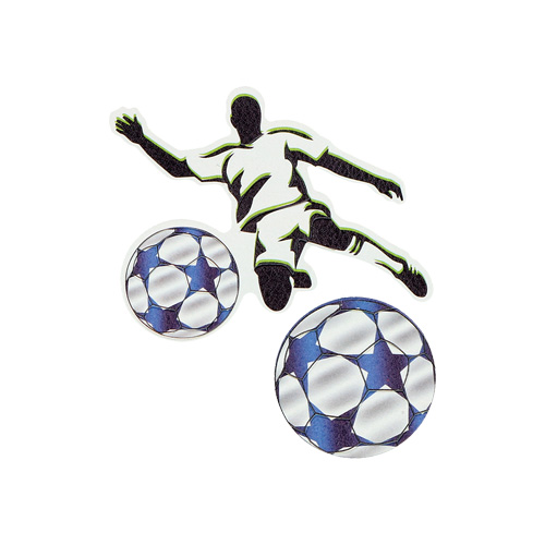 SPIRIT - Sticker na tašku Football Player, sada 2 ks