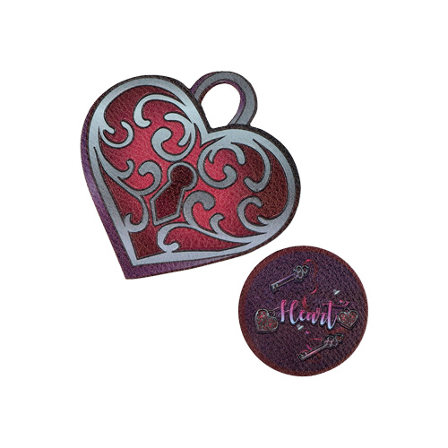 SPIRIT - Sticker na tašku Heart, sada 2 ks