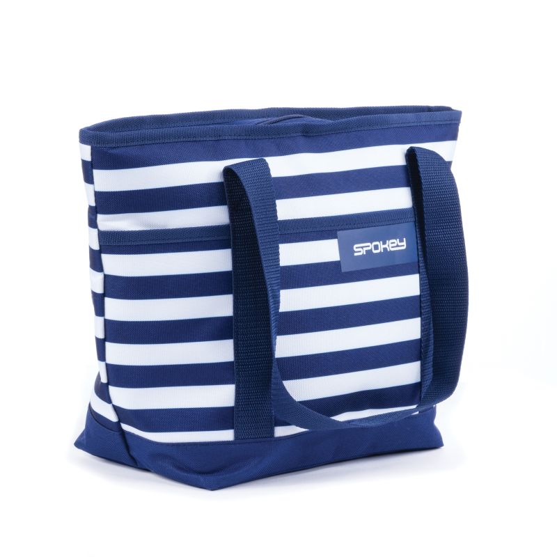 SPOKEY - ACAPULCO Plážová termo taška, pruhy - námořnická modrá