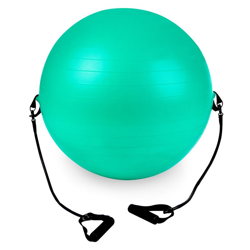 SPOKEY - BANSAY Gymnastický míč s expandéry, 65 cm