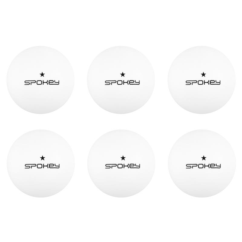 SPOKEY - LERNER-Pingpongové míčky 1*, 6 ks, bílé