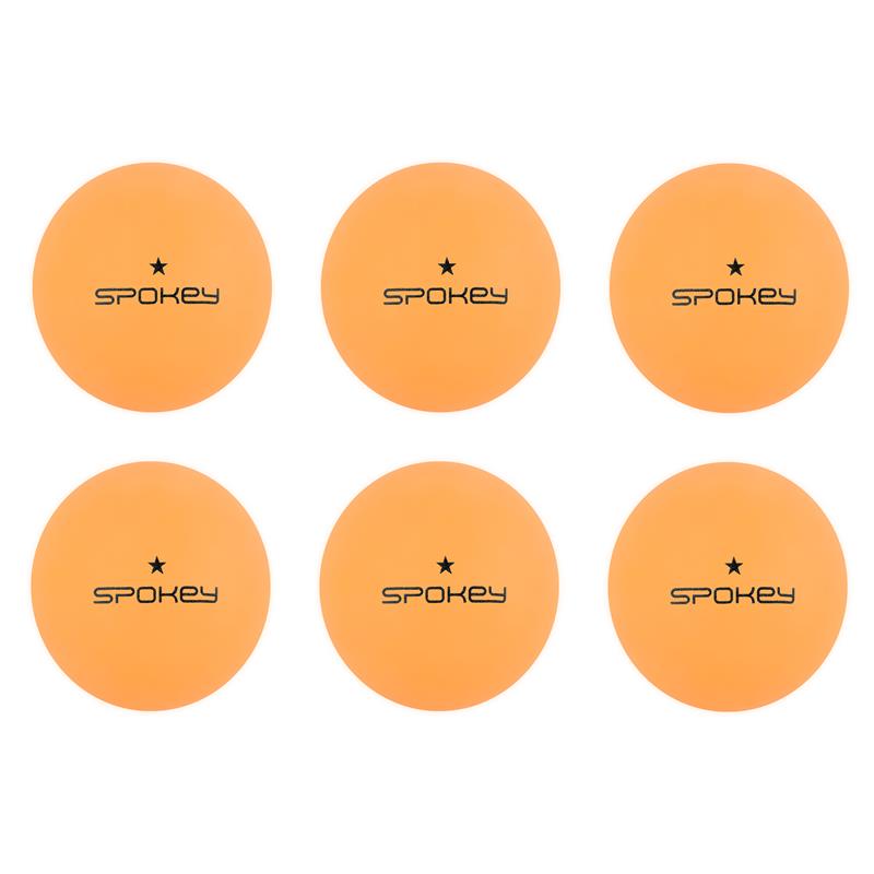 SPOKEY - LERNER-Pingpongové míčky 1* oranžové , 6 ks