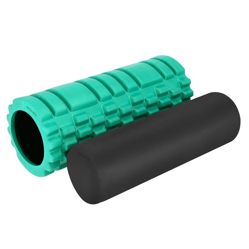 SPOKEY - MIX ROLL Masážní fitness válec 2v1, 33 cm, zelený