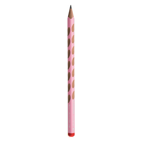STABILO - Tužka grafitová EASYgraph pro praváky, pastelově růžová