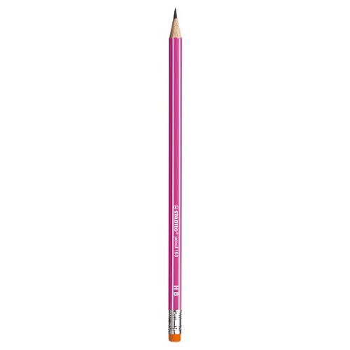 STABILO - Tužka grafitová HB pencil 160 s gumou - růžová