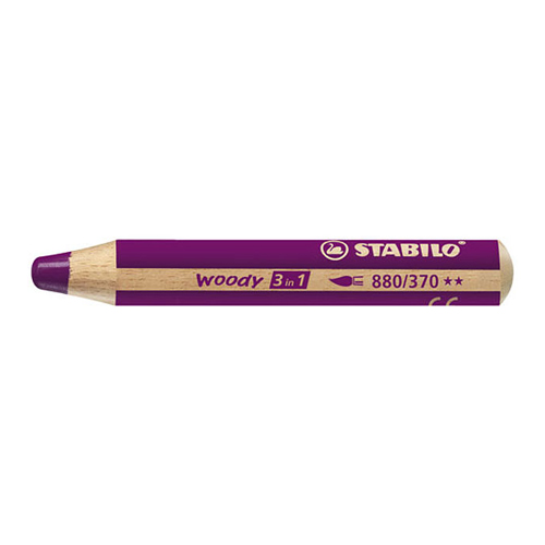 STABILO - Pastelka woody 3 in 1 lilac