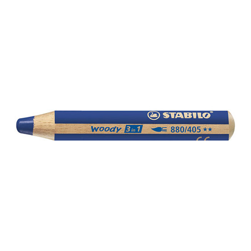 STABILO - Pastelka woody 3 in 1 ultr. blue