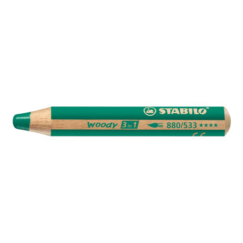 STABILO - Pastelka woody 3 in 1 zelená
