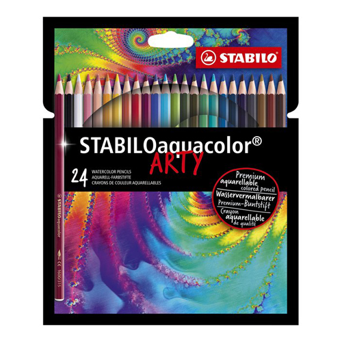 STABILO - Pastelky akvarelové aquacolor Artyom, 24 ks různých barev