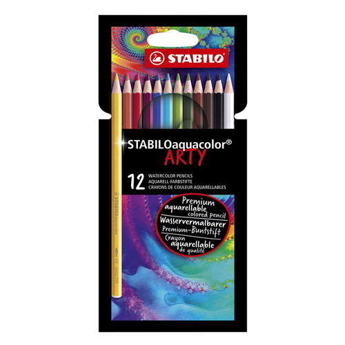 STABILO - Pastelky šestihranné Aquacolor Arty12 ks