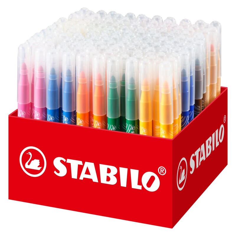 STABILO - Vláknový fix power max 140 ks box - 18 různých barev