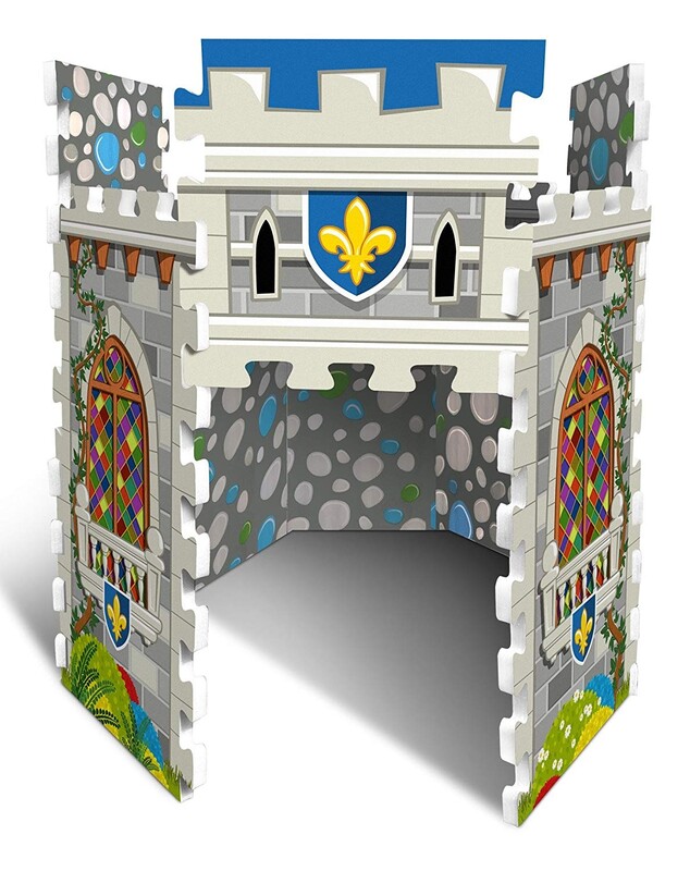 STAMP - TP674008 - 3D pěnové podlahové puzzle hrad - 14 dílů