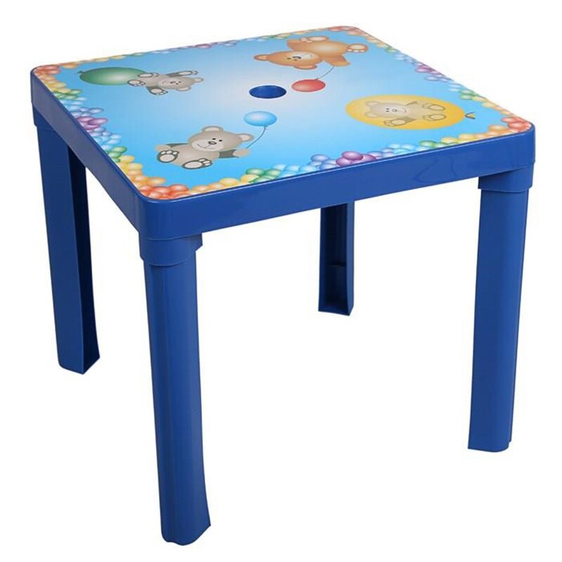 STAR PLUS - Dětský zahradní nábytek - Plastový stůl modrý