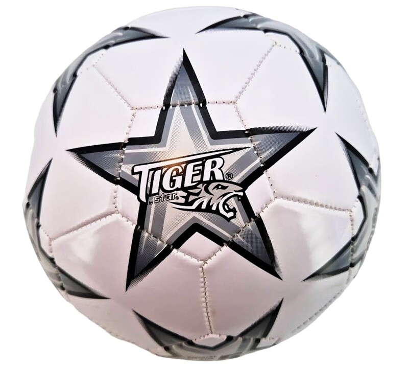 STAR TOYS - Fotbalový míč Soccer Club šedá velikost 5