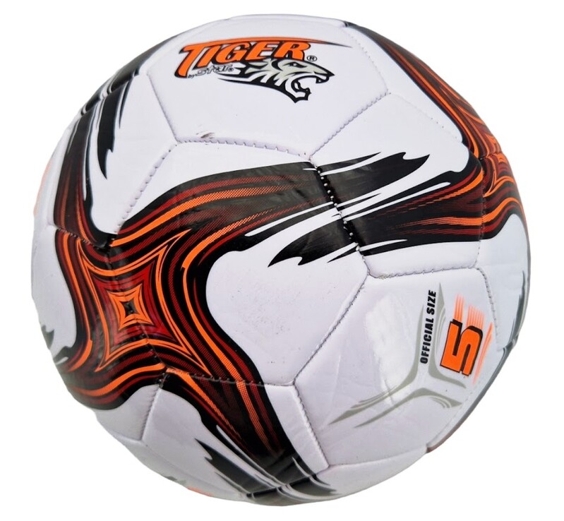 STAR TOYS - Fotbalový míč Tiger oranžová velikost 5