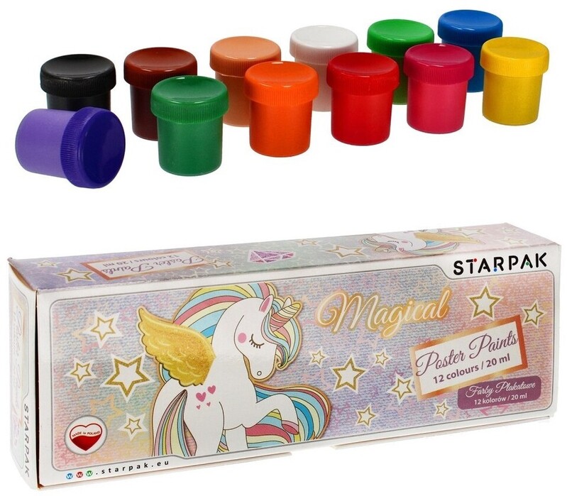 STARPAK - Magické plakátové barvy Unicorn 20ml/12ks