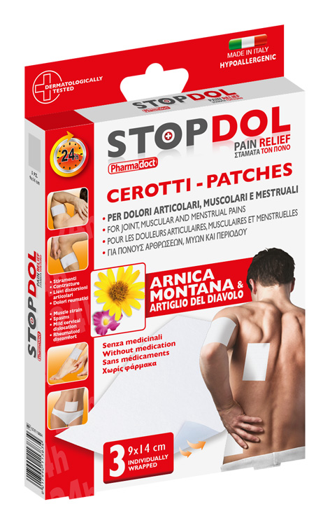 STOPDOL - Náplast proti bolesti 3ks 9x14cm s Arnikou