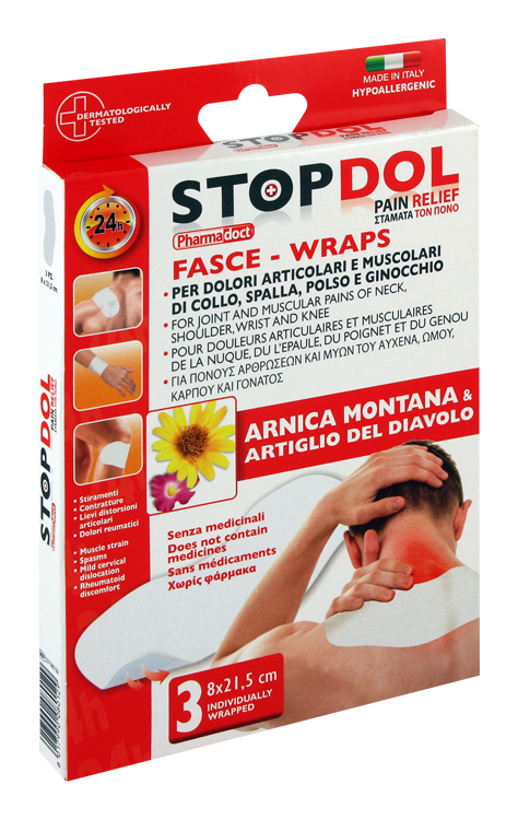 STOPDOL - Náplast proti bolesti XL 3ks 8x21,5cm