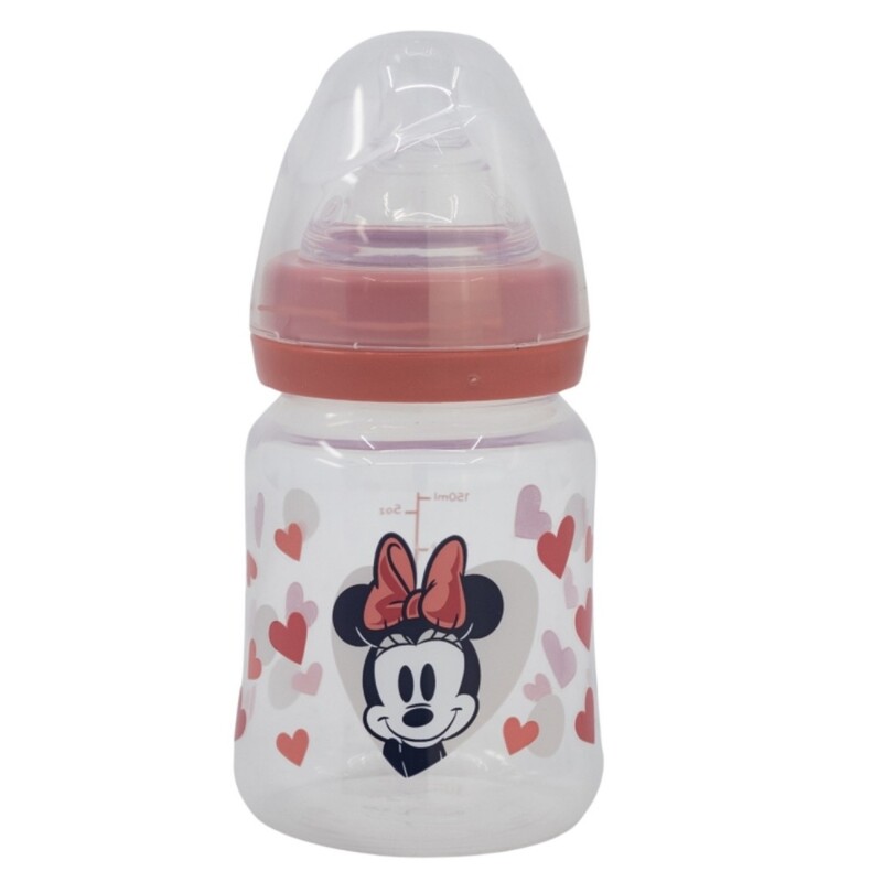 STOR - Kojenecká láhev Minnie Mouse s antikolikovým systémem, 150ml, 10701
