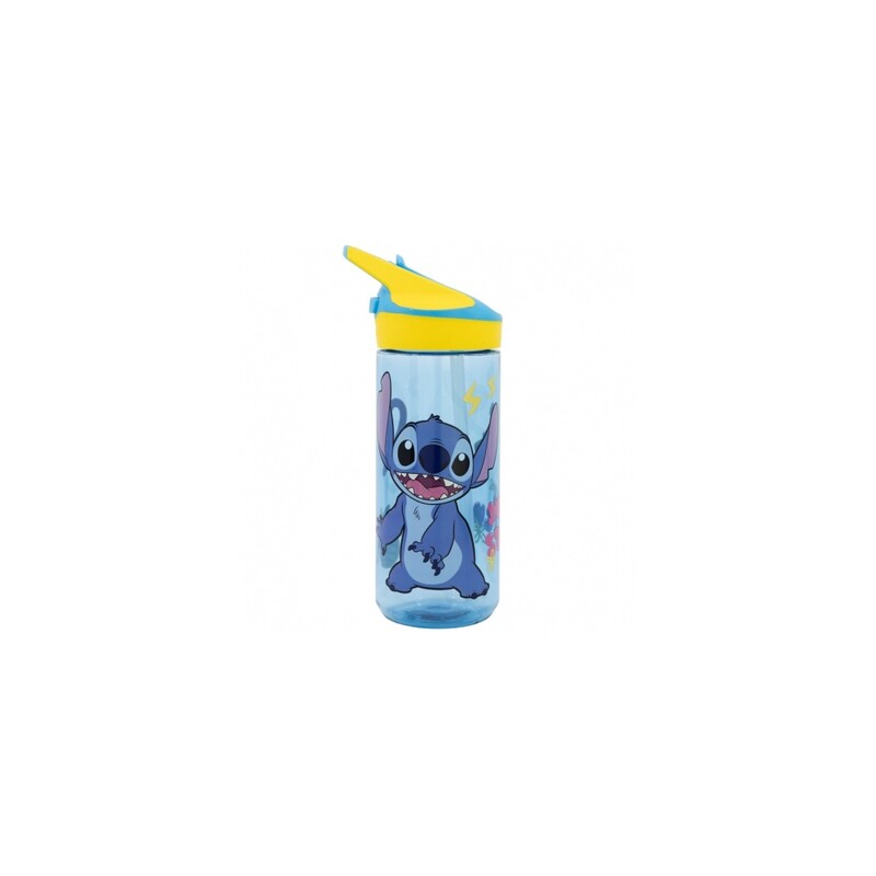STOR - Plastová láhev s výsuvným brčkem Lilo & Stitch, Tritan 620ml, 75097