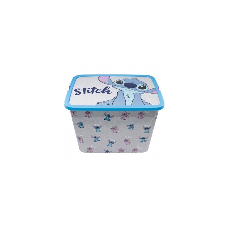 STOR - Plastový úložný box Lilo & Stitch, 23L, 02436