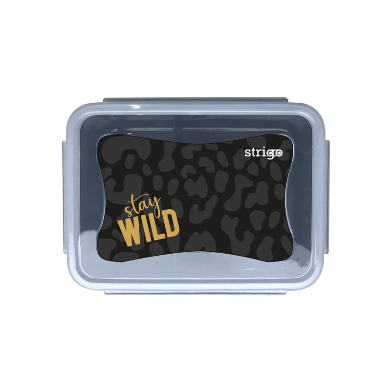 STRIGO - Box na svačinu - Stay Wild černý
