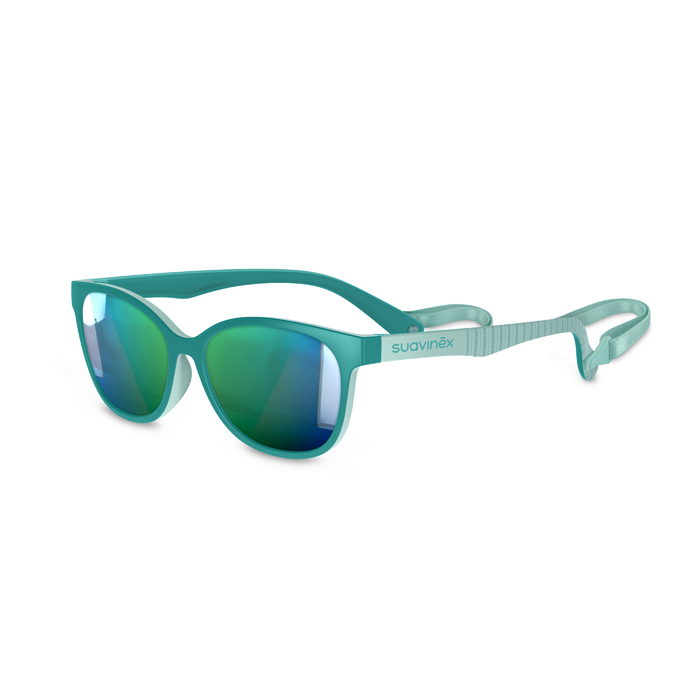 SUAVINEX - Dětské brýle polarizované s pouzdrem 2024 - 3-8 let - zelené
