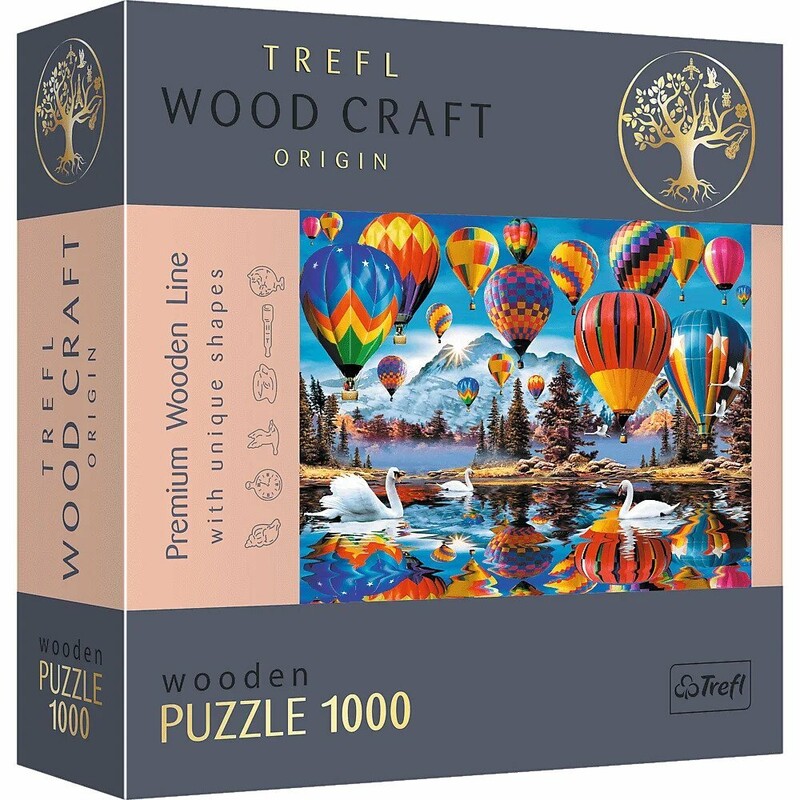 TREFL - Dřevěné puzzle 1000 - Barevné balóny