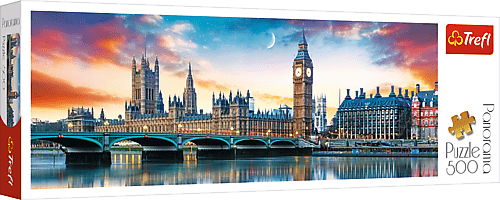 TREFL - Panoramatické puzzle 500 - Big Ben a Westminsterský palác, Londýn