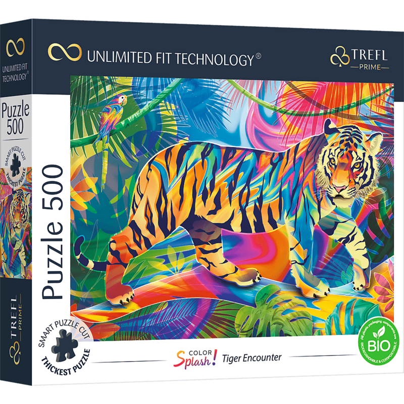 TREFL - Prime puzzle 500 UFT - Barevné šplechy: Tiger