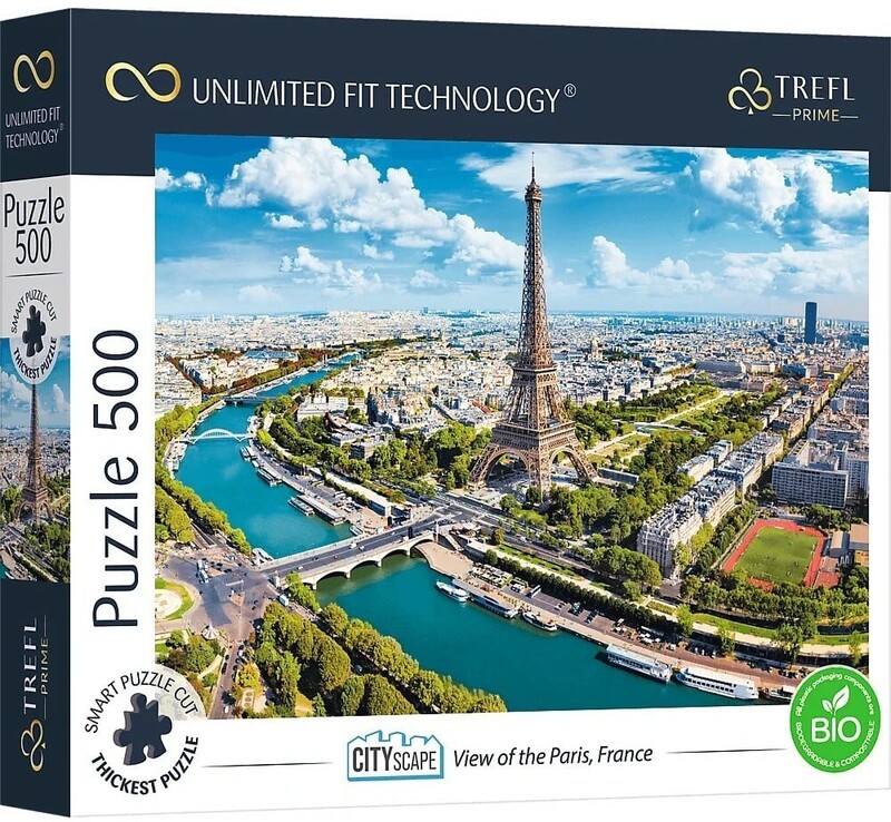 TREFL - Prime puzzle 500 UFT - Panorama města: Paříž, Francie