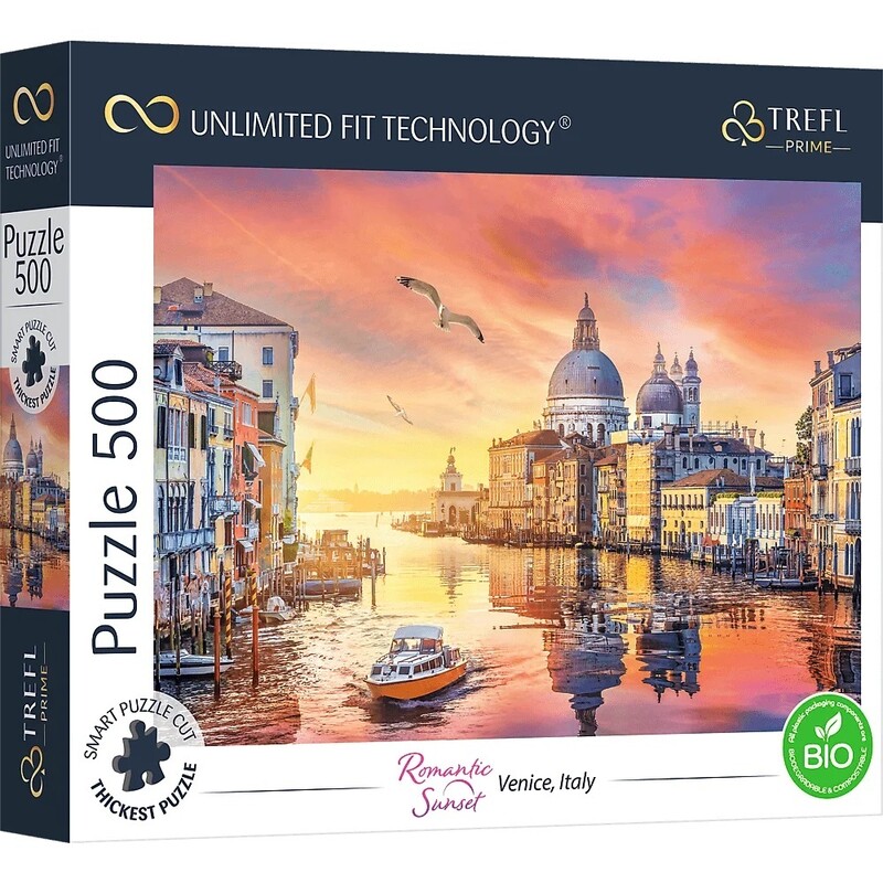 TREFL - Prime puzzle 500 UFT - Romantický západ slunce: Benátky, Itálie