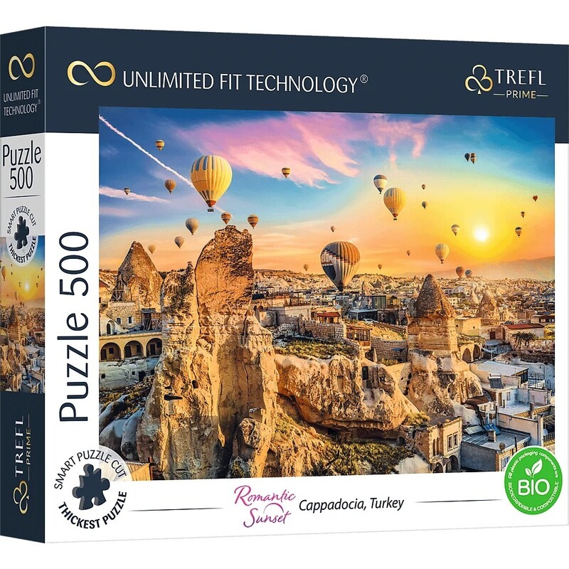TREFL - Prime puzzle 500 UFT - Romantický západ slunce: Kappadokie, Turecko