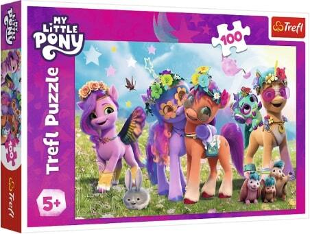 TREFL -  Puzzle 100 dílků - Zábavné poníci / Hasbro, My Little Pony