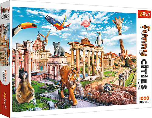 TREFL - Puzzle 1000 Funny Cities - Divoký Řím