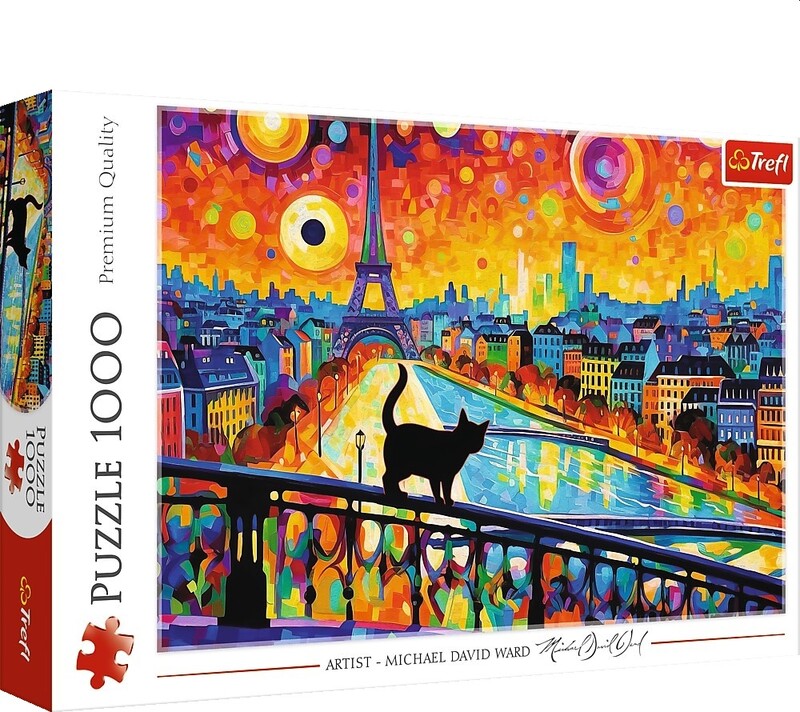 TREFL - Puzzle 1000 - Kočka v Paříži