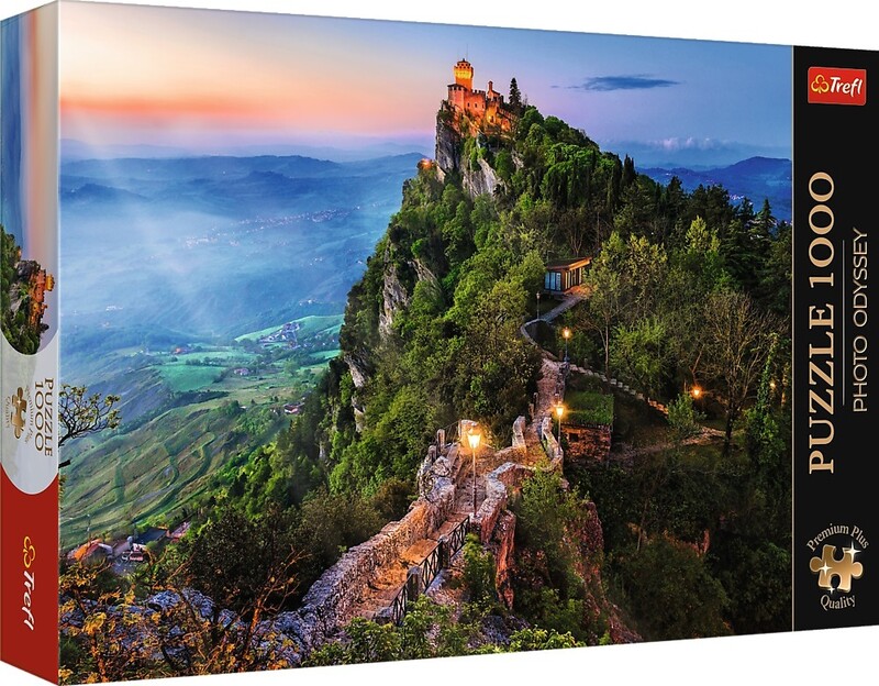 TREFL - Puzzle 1000 Premium Plus - Foto Odyssey: Cesta Tower, San Marino